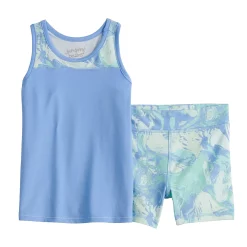 Toddler Girl Jumping Beans® Colorblock Tank & Bike Shorts Set