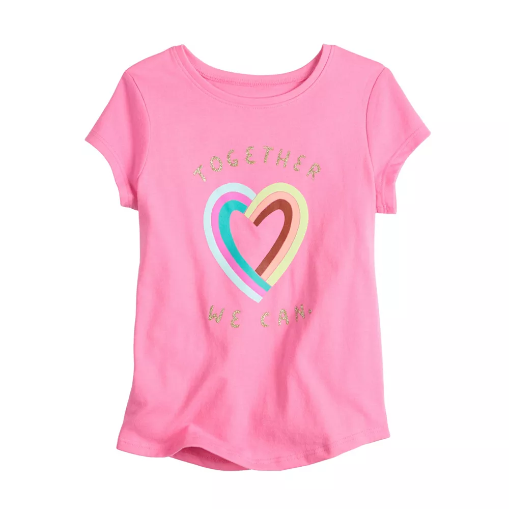 Girls 4-12 Jumping Beans® Shirttail-Hem Pocket Tee - Image 6