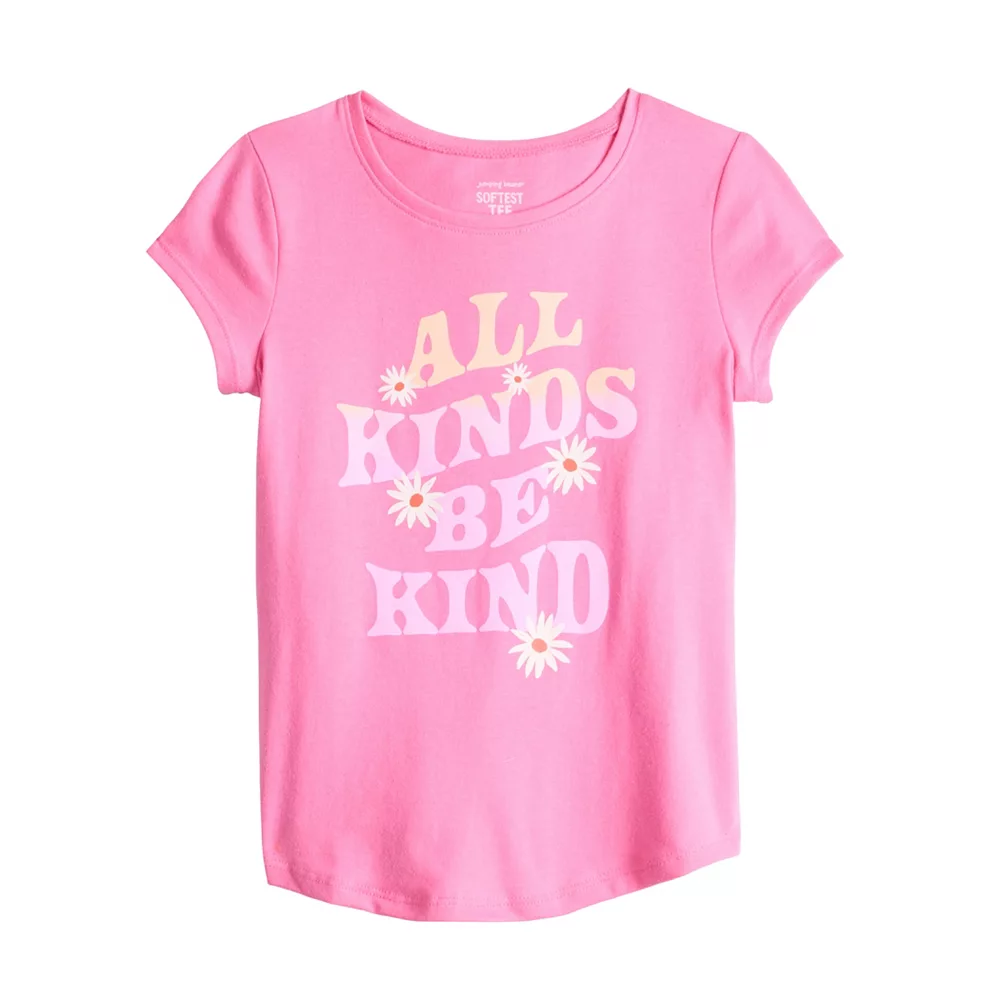 Girls 4-12 Jumping Beans® Shirttail-Hem Pocket Tee - Image 5