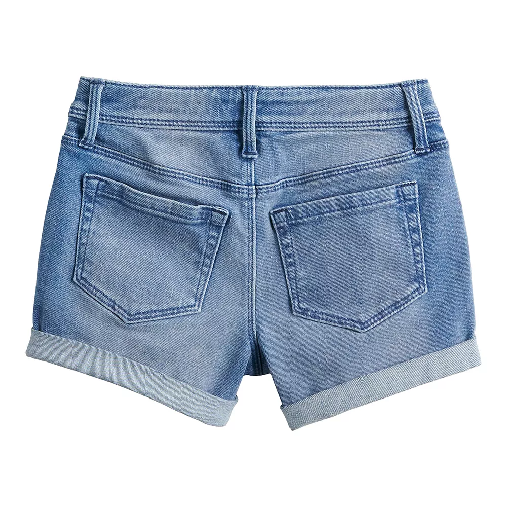 Girls 4-12 Jumping Beans® Rolled-Hem Denim Shorts - Image 2