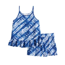 Girls 4-12 Jumping Beans® Peplum-Hem Tank & Shorts Set