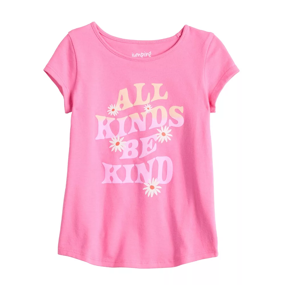 Girls 4-12 Jumping Beans® Physical Adaptive Double-Layer Tee - Image 3