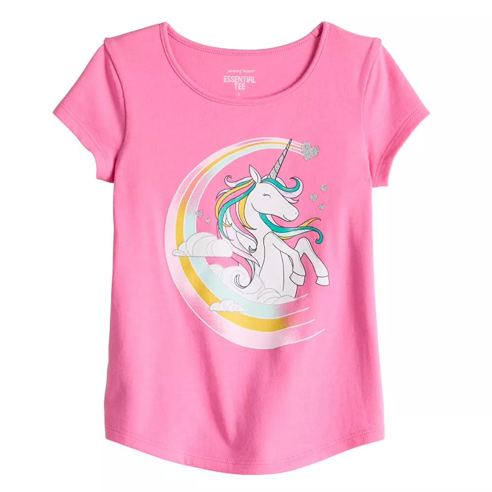 Girls 4-12 Jumping Beans® Physical Adaptive Double-Layer Tee - Image 5