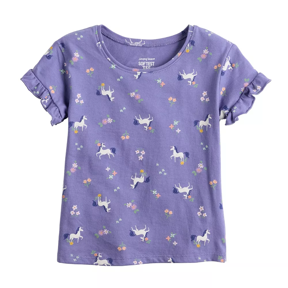 Toddler Girl Jumping Beans® Ruffle Sleeve Tee - Image 2