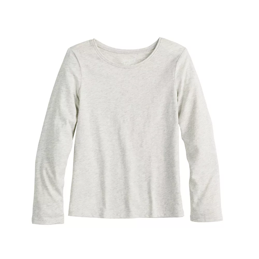 Girls 4-12 Jumping Beans® Long-Sleeve Basic Tee - Image 5