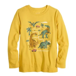 Boys 4-12 Jumping Beans® Adaptive Long Sleeve Dino Graphic Tee
