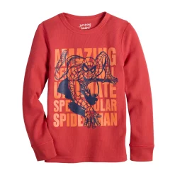 Boys 4-12 Jumping Beans® Adaptive Marvel The Amazing Spider-Man Long Sleeve Thermal Graphic Tee