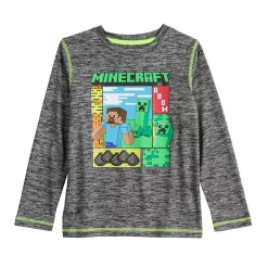 Boys 4-12 Jumping Beans® Minecraft Action Shot Long Sleeve Graphic Tee