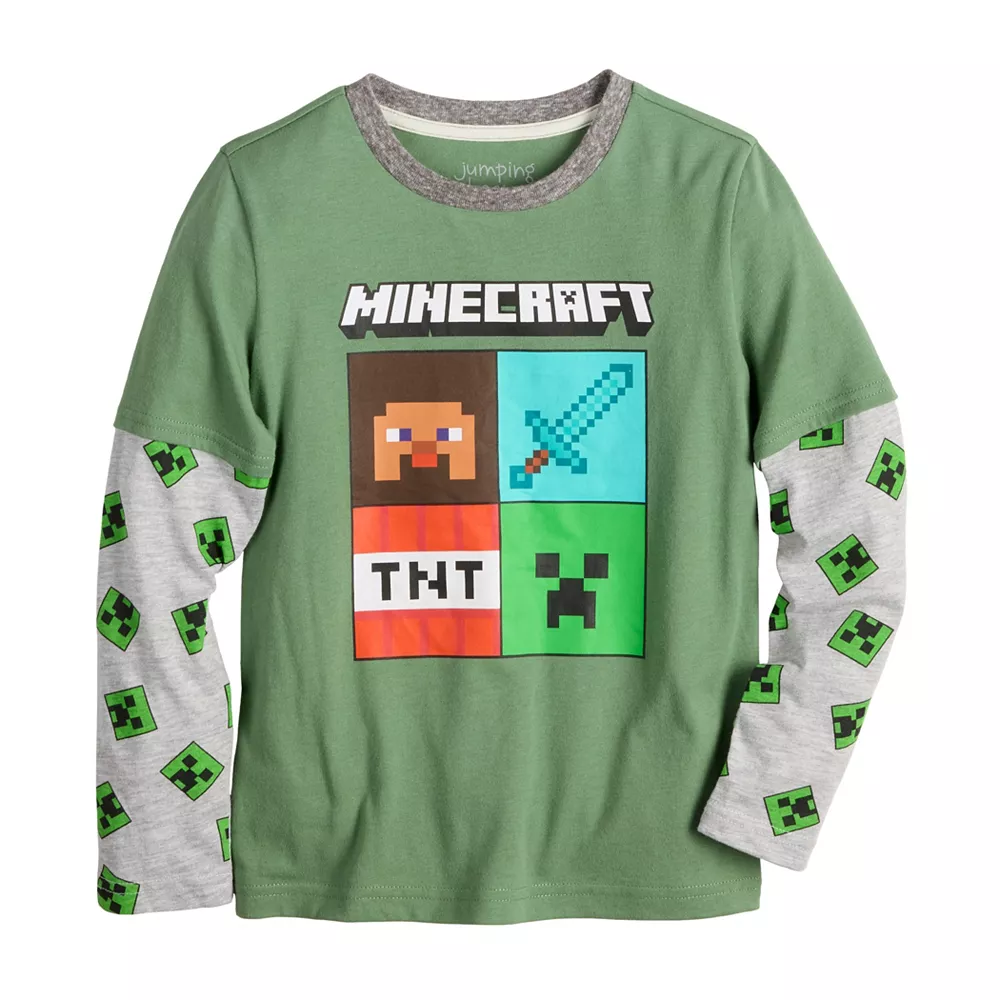 Boys 4-12 Jumping Beans® Minecraft Graphic Skater Tee